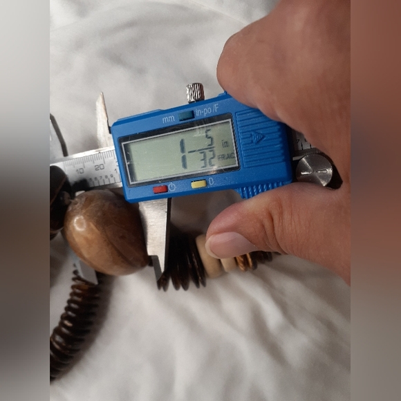 Vtg Wood Bead Necklace 19" Choker Style - Picture 16 of 16